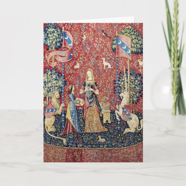 Cartão A Senhora e o Unicórnio, Cheiro (Frente)