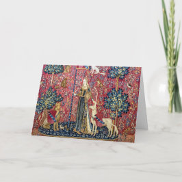 Cartão A Senhora e o Unicórnio, Toque