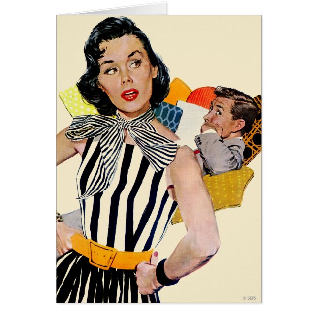 Cartão A Senhora Foi Insultada (Frente)