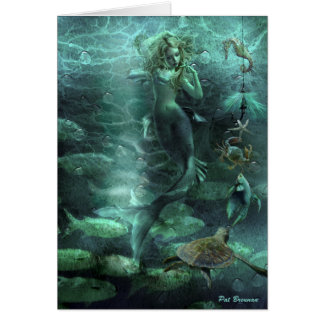 Cartão A sereia curiosa