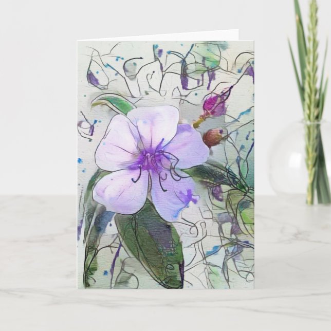 Cartão A Série Esbatida - Roxo (Frente)