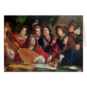 Cartão A sociedade musical, 1688