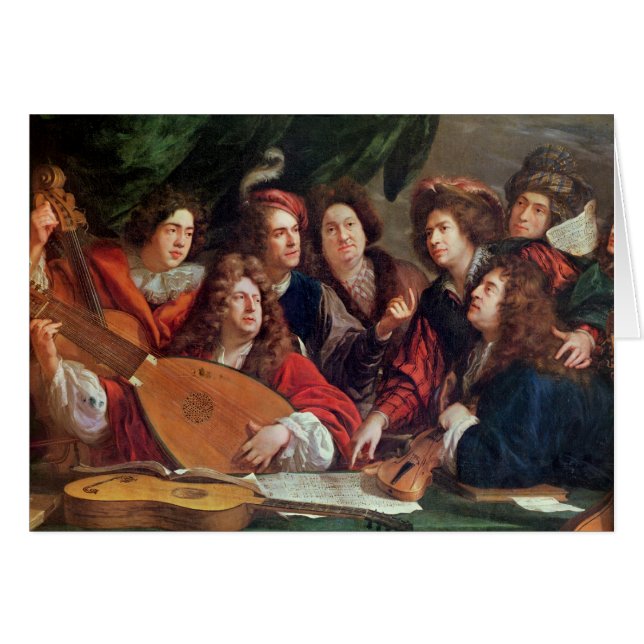 Cartão A sociedade musical, 1688 (Frente Horizontal)