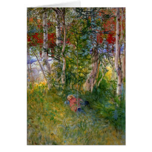 Cartão A soneca ao ar livre