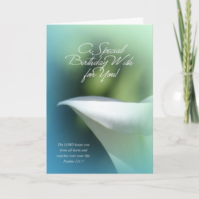 Cartão A Special Birthday Wish for You Birthday Card (Frente)