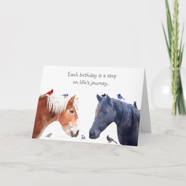 Cartão A stop on Life's Journey: Happy Birthday (Frente)