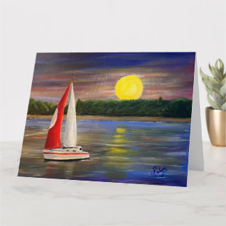 Cartão A Sunset Sail, por Gary Poling