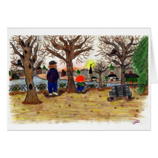 Cartão "A Sunset Walk"