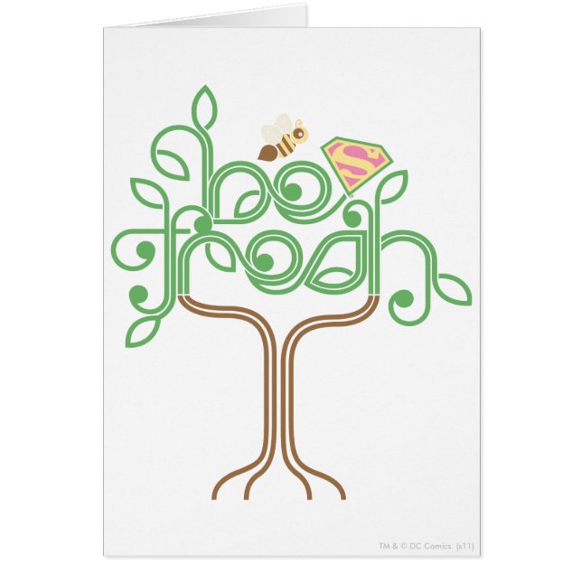 Cartão A Supergirl É Fresca (Frente)