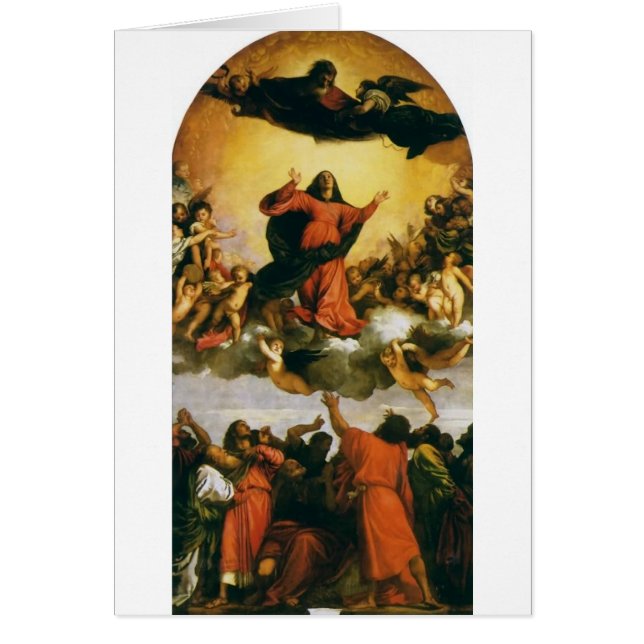 Cartão A suposição da Virgem Maria - companheiro (Frente)