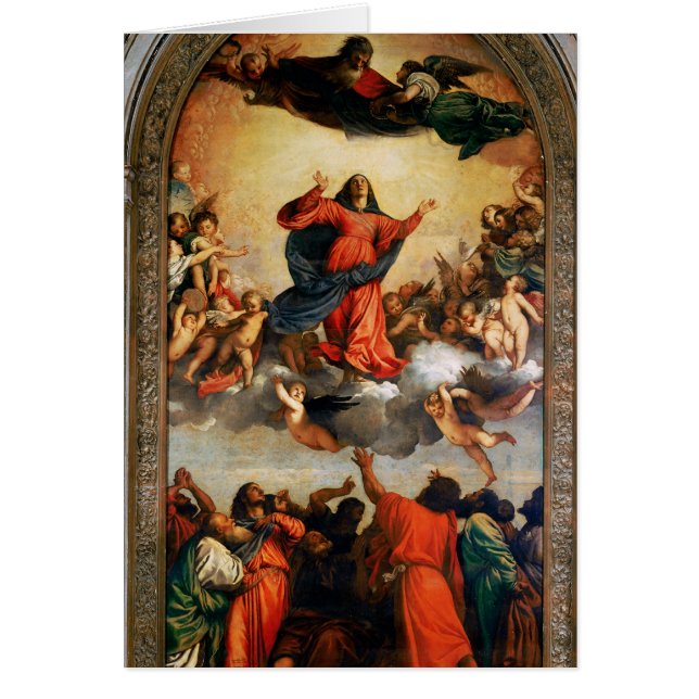 Cartão A suposição do Virgin, 1516-18 (Frente)