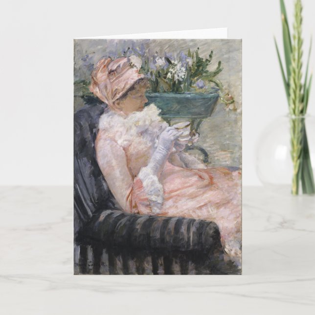 Cartão A Taça do Chá | Mary Cassatt (Frente)