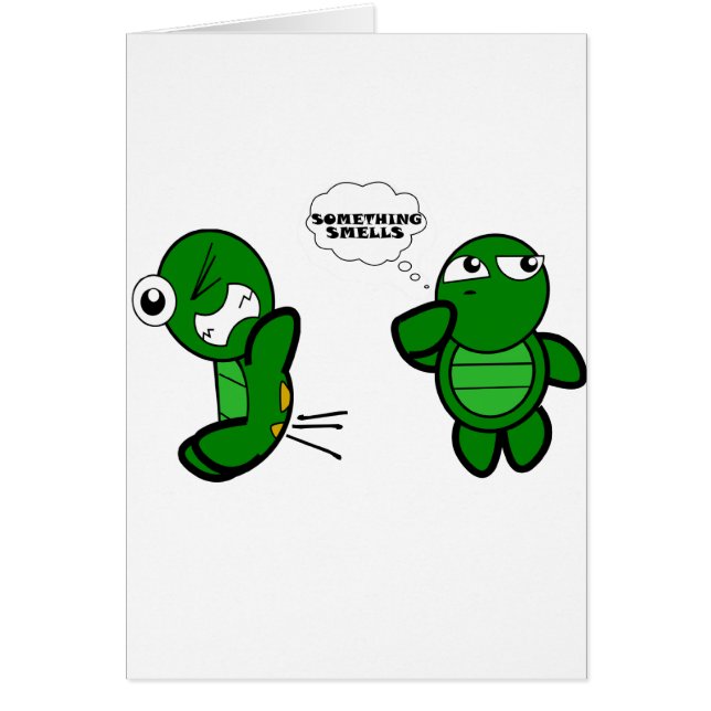 Cartão A tartaruga Fart (Frente)