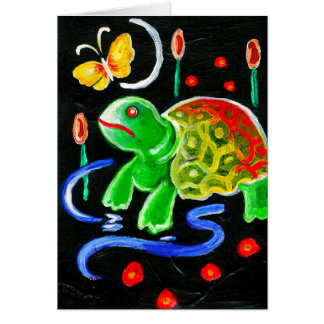 Cartão A tartaruga Funky