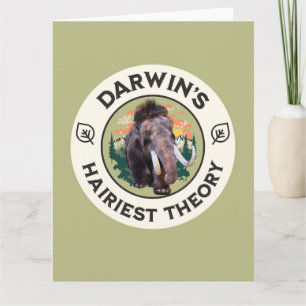 Cartão A Teoria mais Hairiest de Darwin Wooly Mammoth