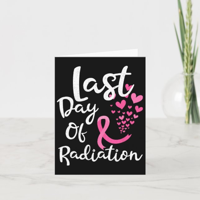 Cartão A Terapêutica De Radiação Do cancer No Último Dia  (Frente)