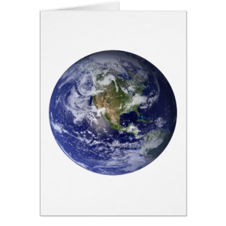 Cartão A terra do espaço