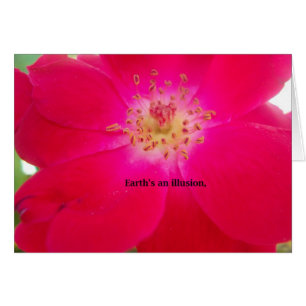 Cartão A Terra é uma ilusão