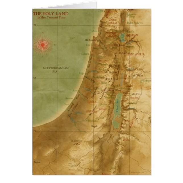 Cartão A Terra Santa (Frente)
