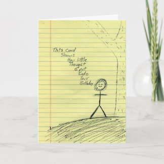 Cartão A Thoughtful Birthday Card