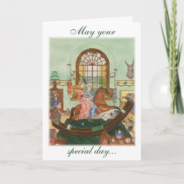 Cartão "A Time For Pretentending" (Tempo Para Pret (Frente)