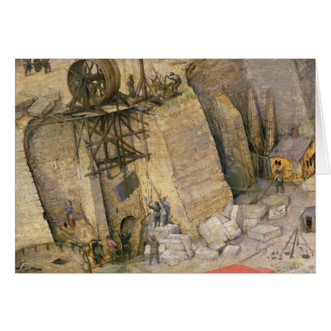 Cartão A torre de Babel (Frente Horizontal)