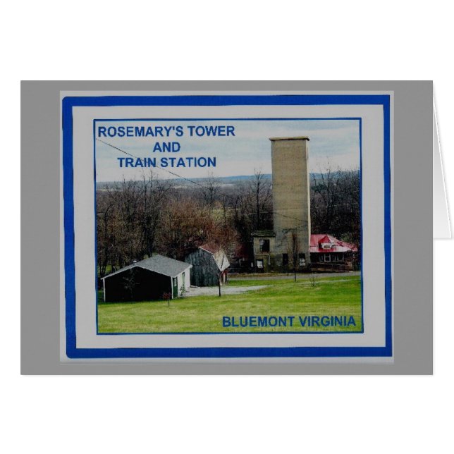 CARTÃO A TORRE DE ROSEMARY & O ESTAÇÃO DE (Frente Horizontal)