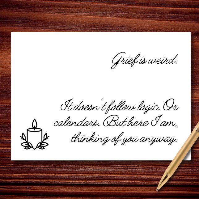 Cartão A tristeza é uma simpatia de apoio esquisita (Criador carregado)