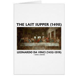 Cartão A última ceia (1498) por Leonardo da Vinci