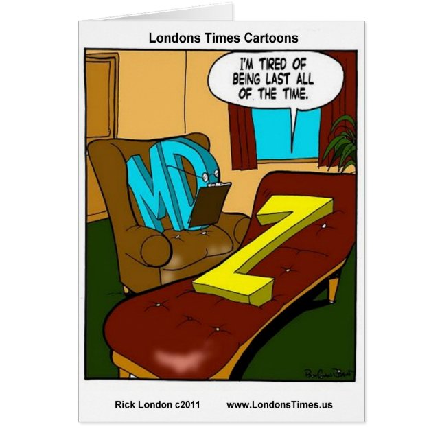 Cartão A Última Psiquiatria Engraçada Sempre Oferece Cami (Frente)