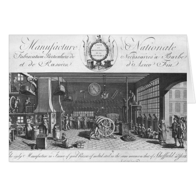 Cartão A única fabricação em França de lâminas de barbear (Frente Horizontal)