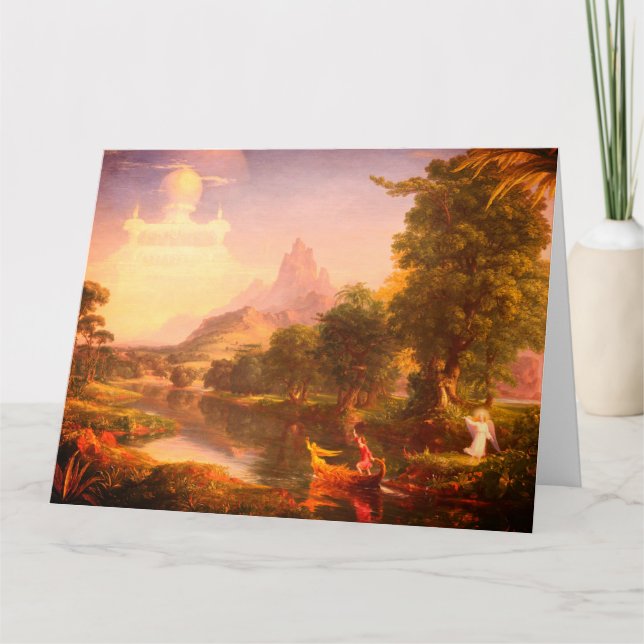 Cartão A Viagem da Vida: Juventude, por Cole - Grande, Va (Frente)