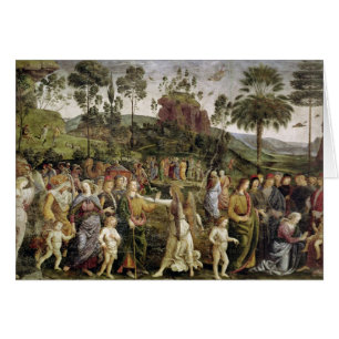 Cartão A viagem de Moses, c.1481-83