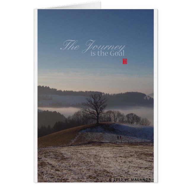 Cartão A Viagem é o Objetivo (Frente)