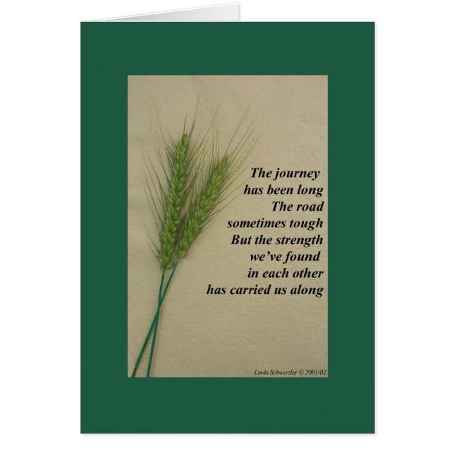 Cartão A viagem foi longa… (Frente)