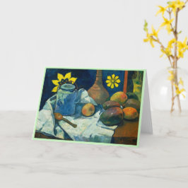 Cartão A vida com bule e Fruta, Paul Gauguin