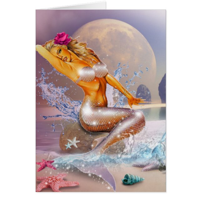 Cartão A vida como uma sereia (Frente)