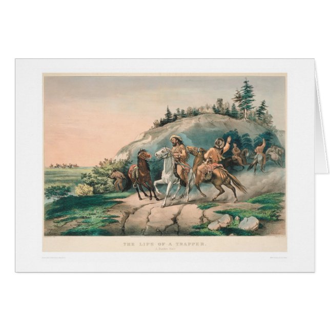 Cartão A vida de um caçador: Uma parada repentina (0877A) (Frente Horizontal)