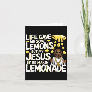 Cartão A Vida Deu Alguns Limões Jesus Fé Design
