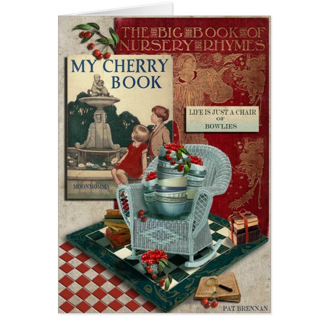 Cartão A vida é apenas uma cadeira dos bowlies (Frente)