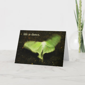 Cartão a vida é dança