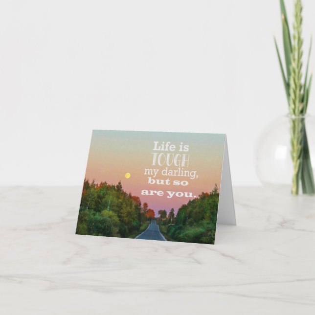 Cartão A Vida é Difícil mas Você Também é Blank Notecard (Frente)