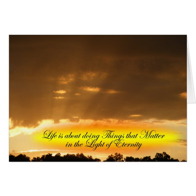 Cartão A vida é importante (Frente Horizontal)