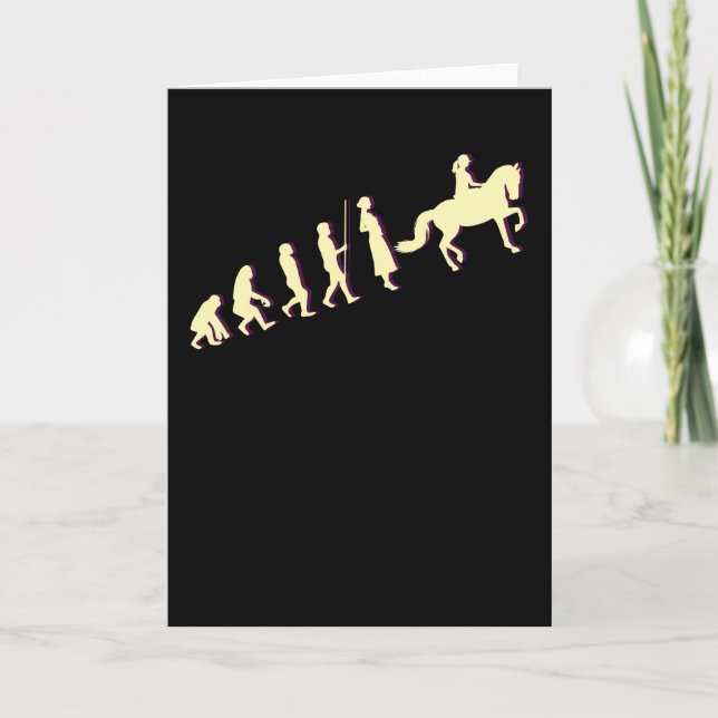 Cartão A Vida É Melhor Com Cavalos (Frente)