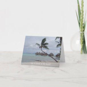 Cartão A vida é melhor na praia Notecard