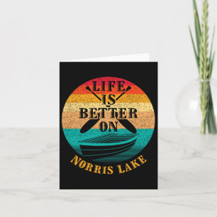 Cartão A Vida É Melhor No Norris Lake Engraçado Humor De 