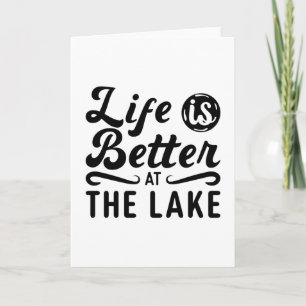 Cartão A Vida É Melhor No Wakeboard Do Lago