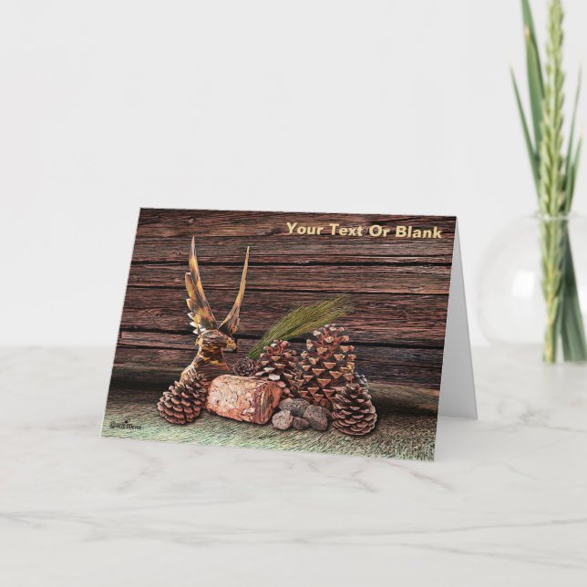 Cartão A Vida Estática Com Águia (Frente)