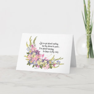 Cartão A vida não é esperar