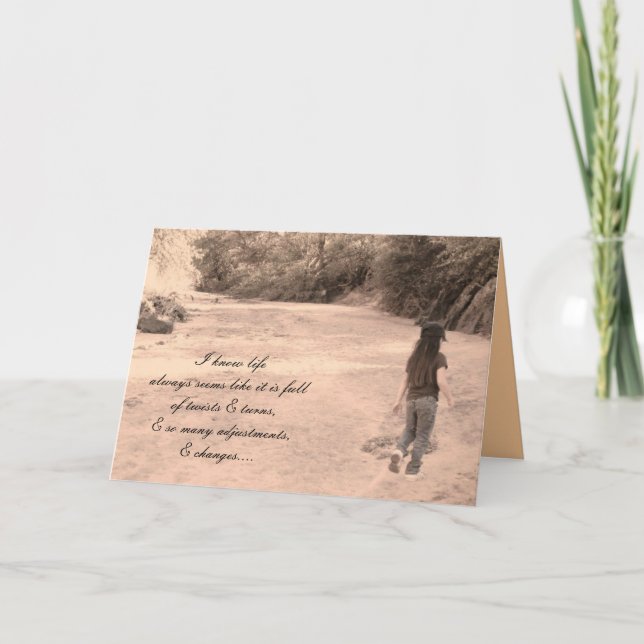 Cartão A vida pode ser dura... (Frente)